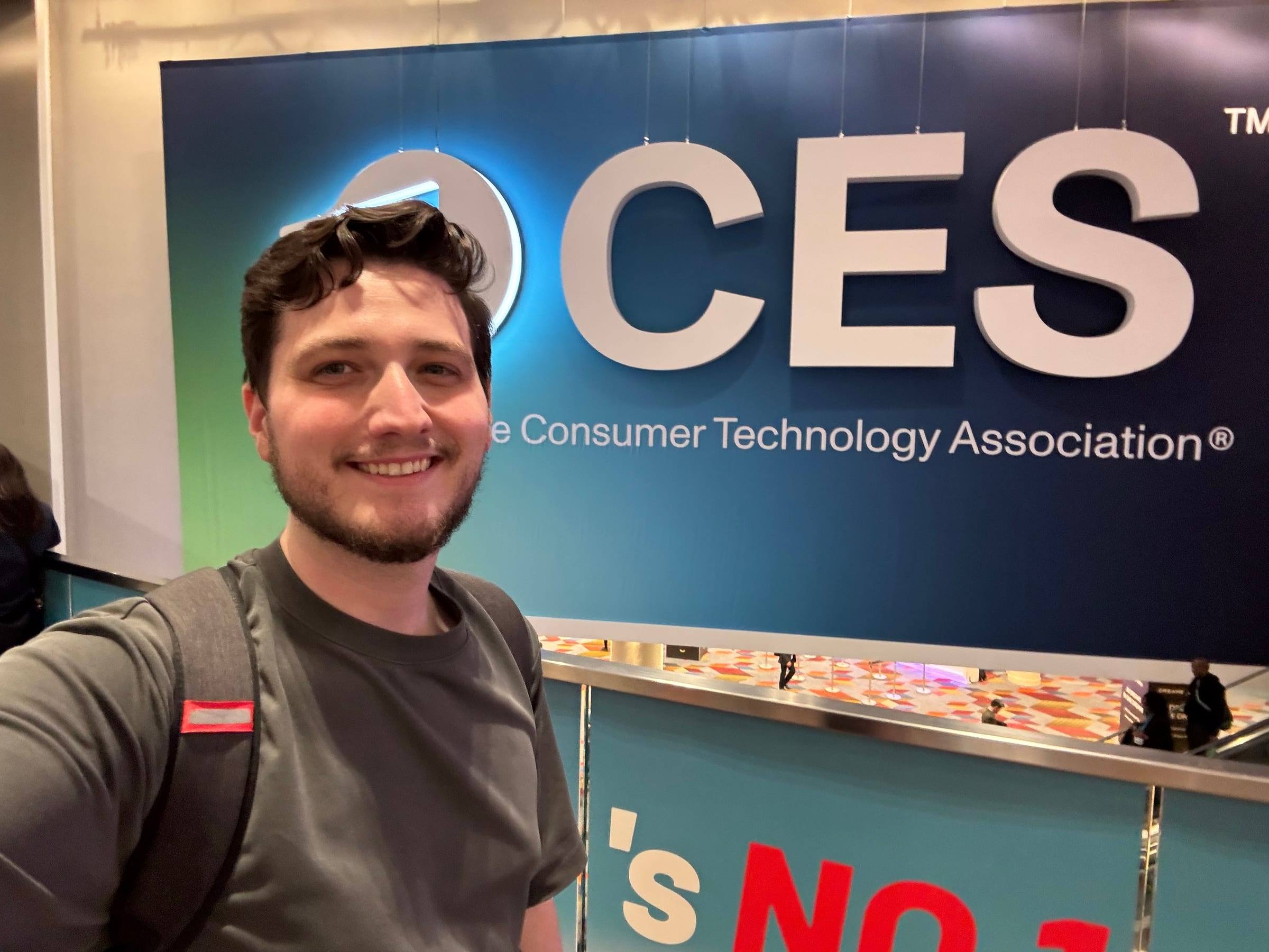 Travis Flesher on the show floor at CES 2026 in Las Vegas
